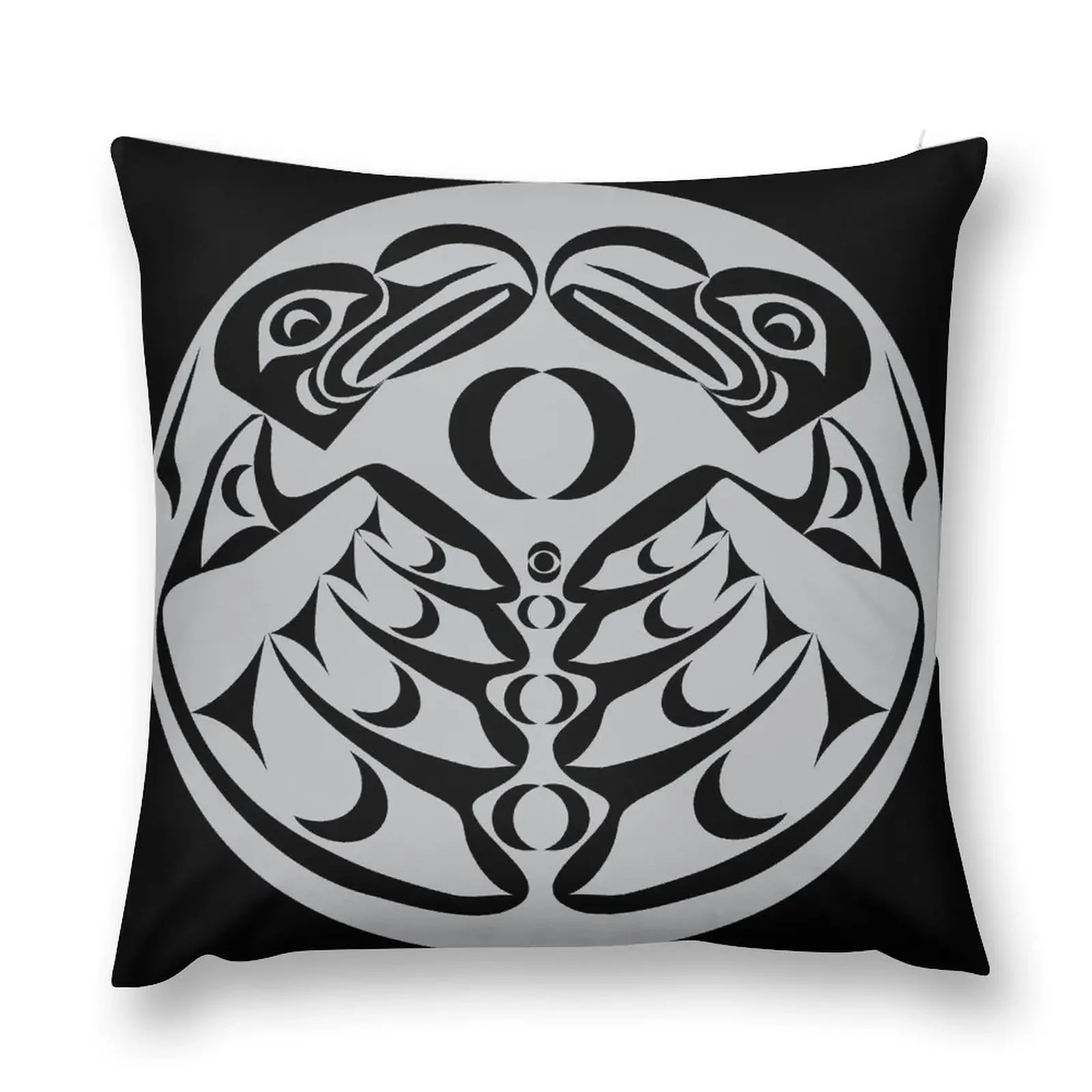 Coast Salish Eagle Throw Pillow Pillowcases For Pillows Pillow Cases christmas supplies pillow