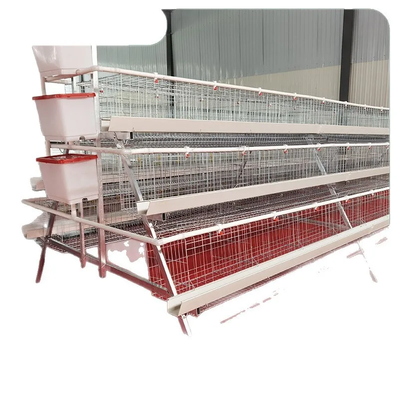 Large laying chicken farm chicken equipment cascade breeding chicken cage duck cage rack