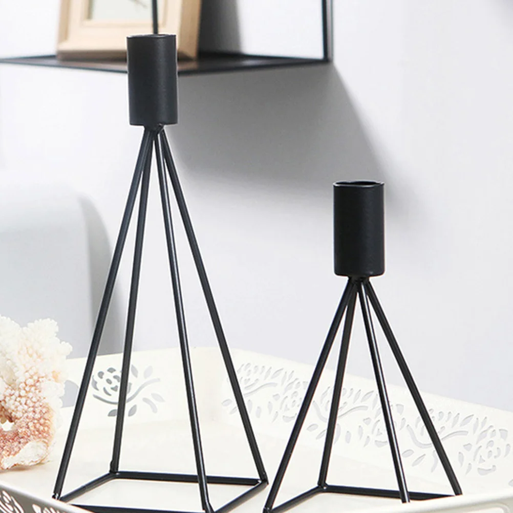

1Pcs Decorative Holder Metal Candleholder Long Pole Stand Premium Iron Home Office Hotel Decorative Interior