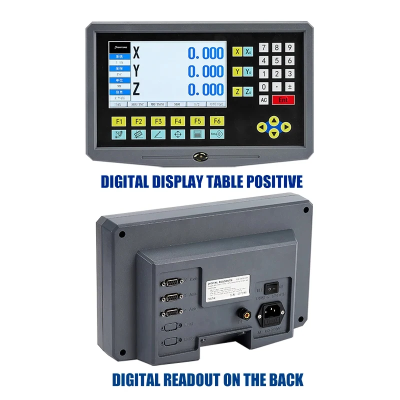 LCD DRO YH800-3 3 Axis Digital Readout Display 9 Languages TTL AC110V/220V For Milling boring machine EDM Linear Scale Encoder