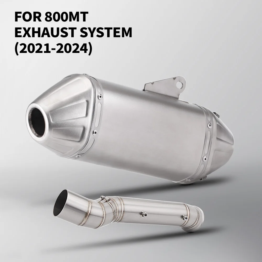 

Для 800MT 800 mt 2021 2022 2023 2024 мотоциклетная выхлопная труба Escape Moto, средняя трубка, соединительная труба, надевается