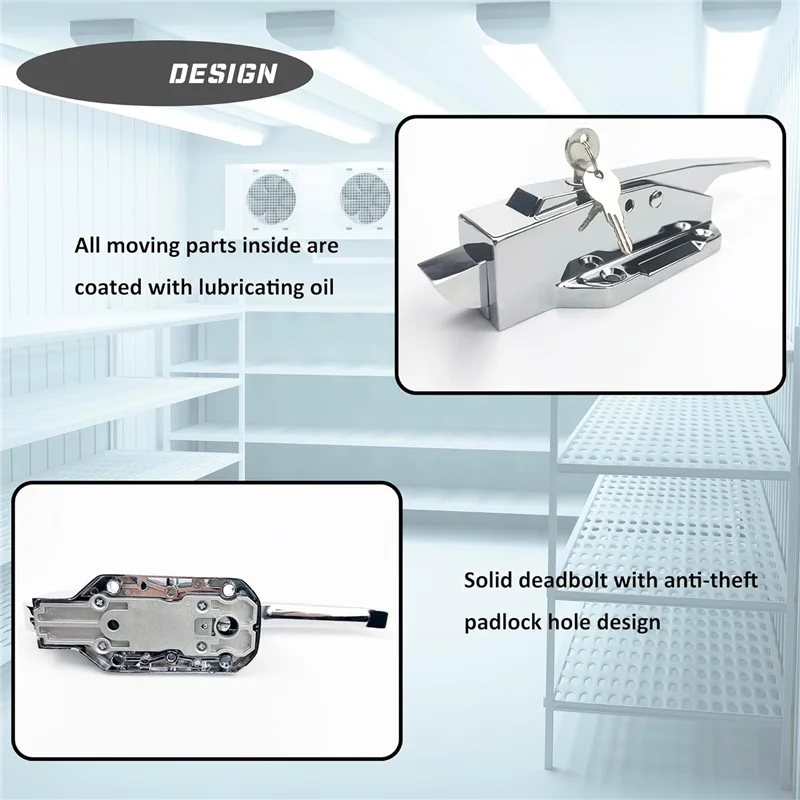 Walk In Freezer Door Latches Walk In Cooler Door Handle Latches Freezer Kit Heavy Duty With Key And Solid Metal Push Rod Durable