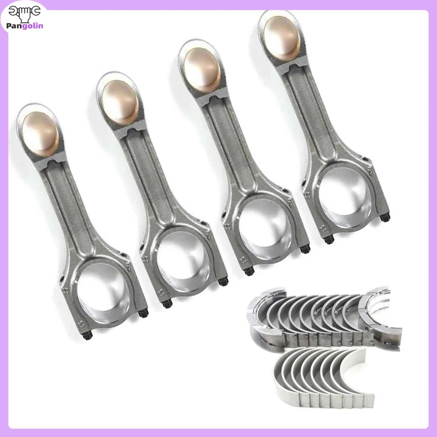 

4pcs Connecting Rod & Con Rod & Crankshaft Main Bearing For BMW 120d 320d X1 X3 E90 F25 F30 N47 2.0 Diesel 11248473777 77950600