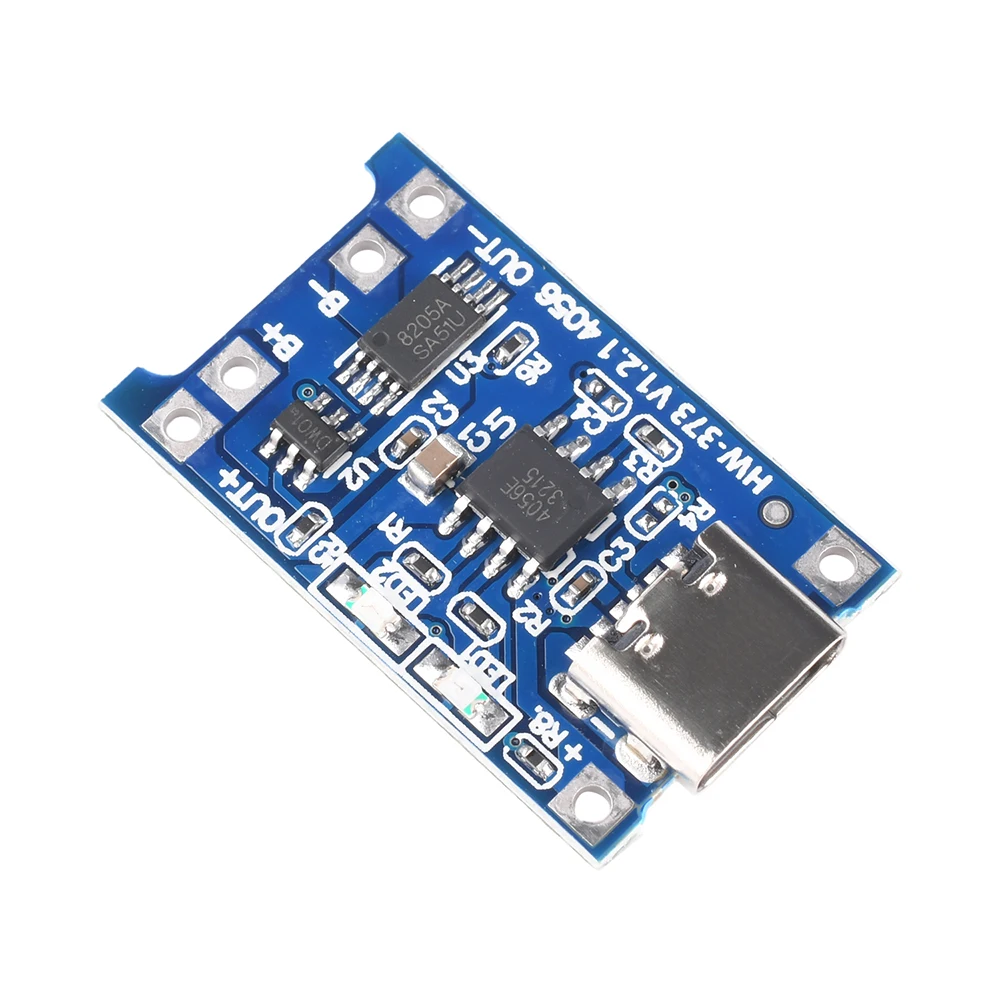 TP4056 Typ-C USB 5V 1A 18650 Lithium-Batterie-Ladegerät TP4056 Modul Ladeplatine mit Schutzfunktion Doppelfunktion 1A Li-Ion – Detail 6