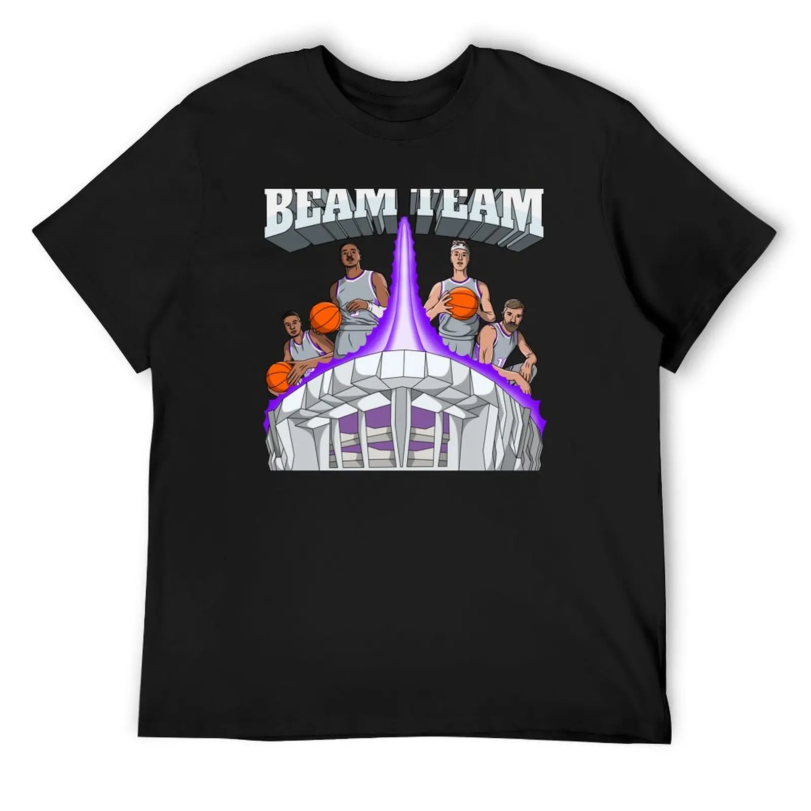 Beam Team - Sacramento Kings Basketball T-Shirt oversized graphic tee basketball graphic tees men t shirt