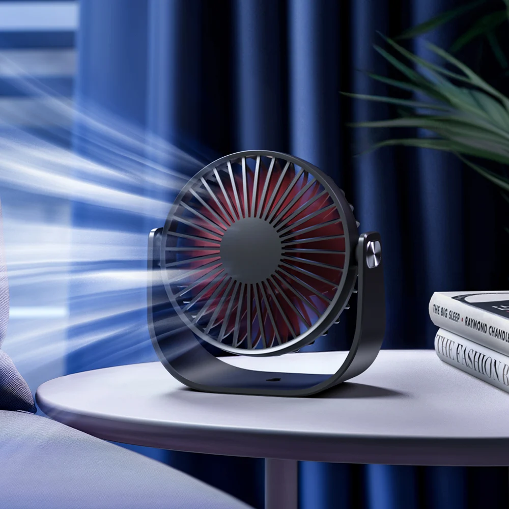 

4 Inch Desktop Bedroom Fan Portable Cooling Electric Quiet Ventilator 120° Rotatable Summer Wall Ceiling Fan Air Cooler for Desk