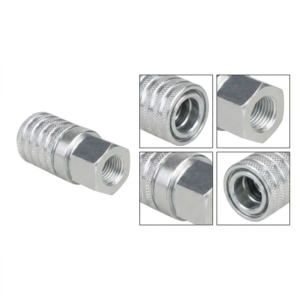 Steel Hydraulic Test Port Quick Connect Diagnostic Fitting PD242 For Parker For Engine Diagnostic Test Ports For SensoControl