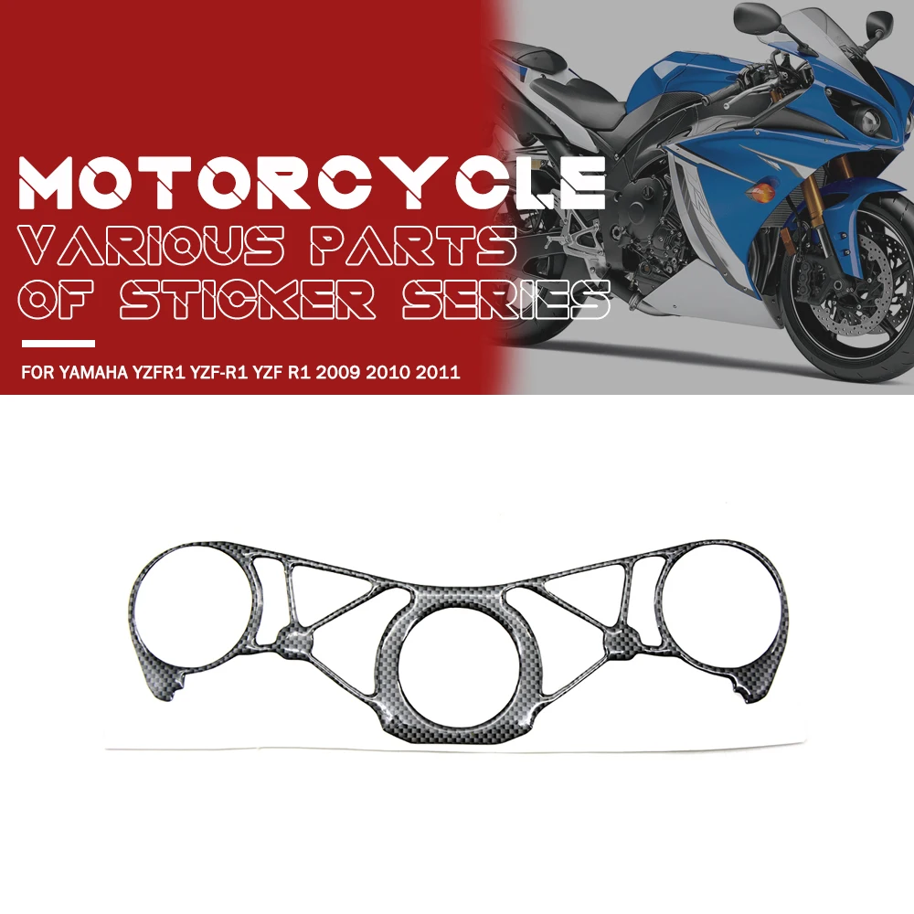 

For Yamaha YZFR1 YZF-R1 YZF R1 2009 2010 2011 Motorcycle Tank Plate Fork Badge Steering Bracket Cover Decal Sticker Protection