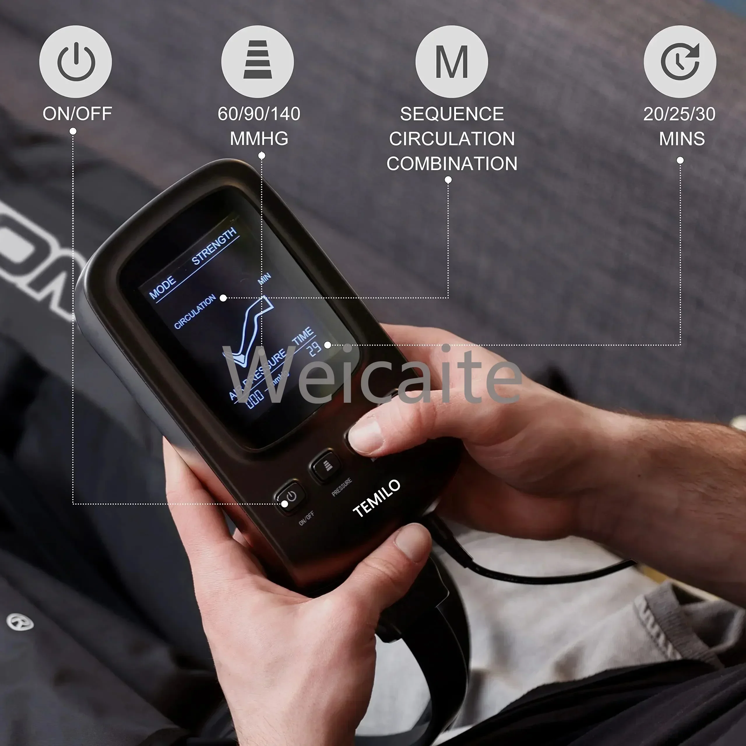 

Best sell2024 Hot Sales Sports Massage Recovery Boots Air Compression Leg Massager for Athlete Portable and Easy To Oper