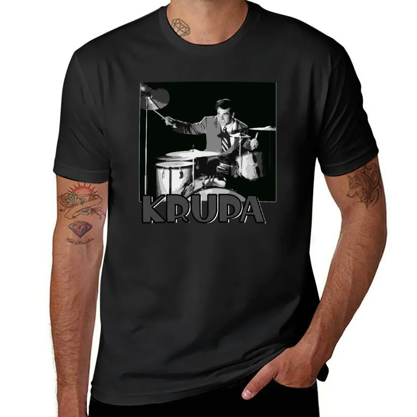 

Gene Krupa T-Shirt kawaii clothes for a boy sports fans quick-drying mens vintage t shirts