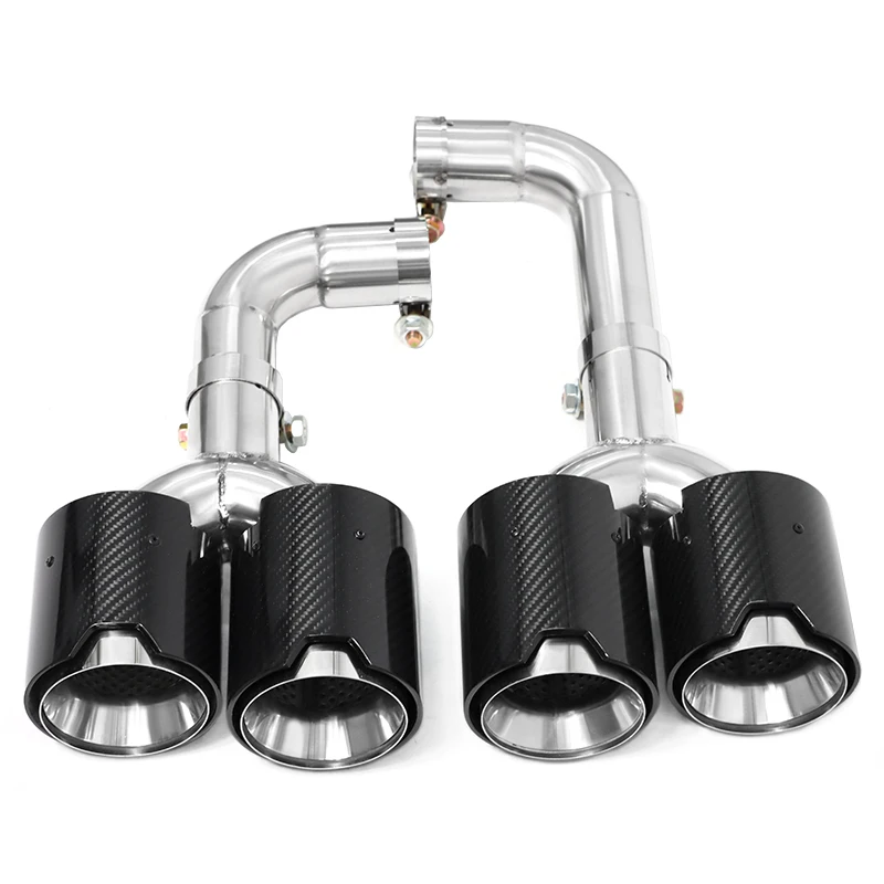 RVS Quad Uitlaatpijp voor 2022+ BMW X3 G01 X4 G02 20i 30i, X3M Competition Bumper Upgrade Uitlaatpijp