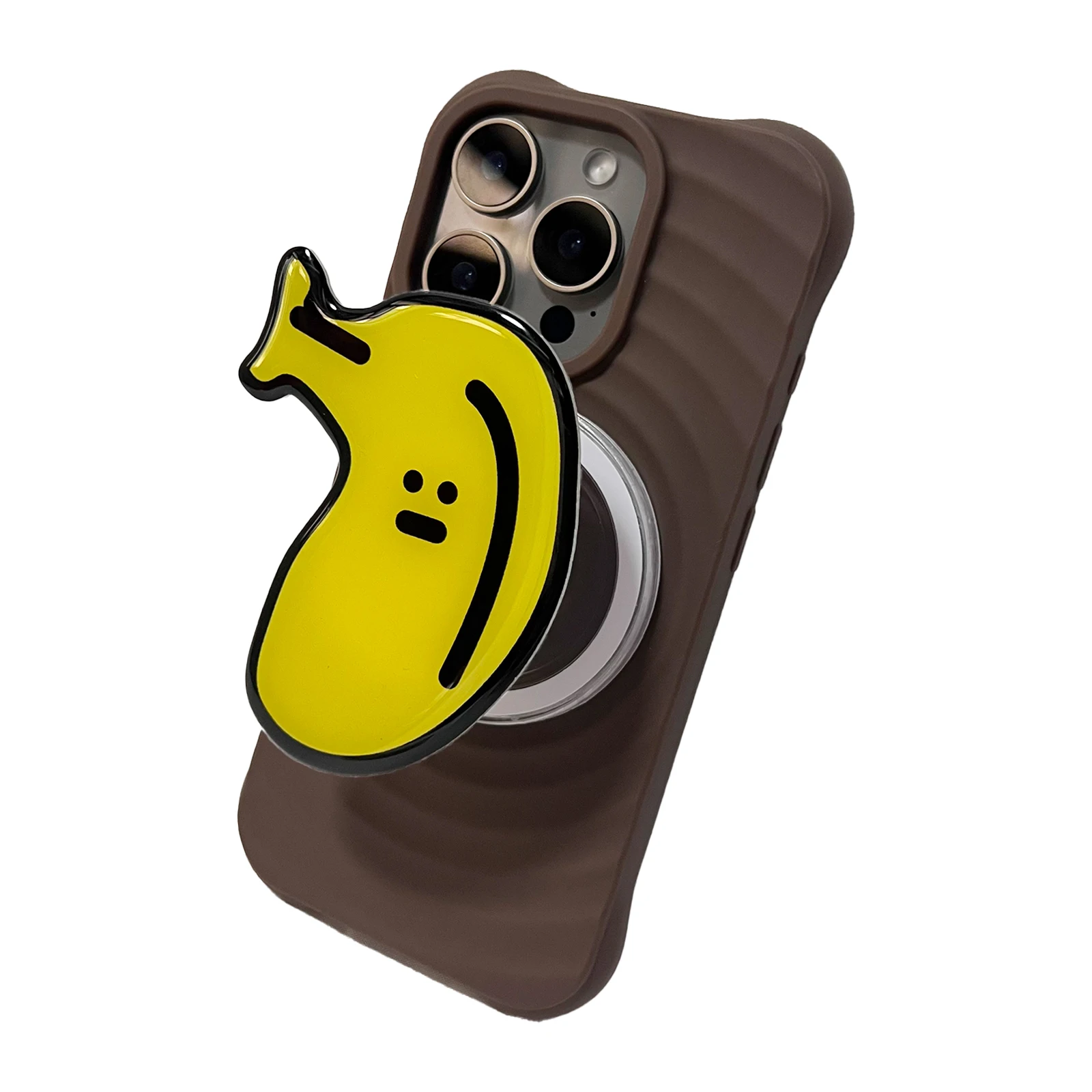 Koreaanse Leuke Cartoon Grote Banaan Telefoon Houder Griptok Ondersteuning Voor iPhone 17 16 PM Samsung Grip Tok Socket Beugel meisje Gift