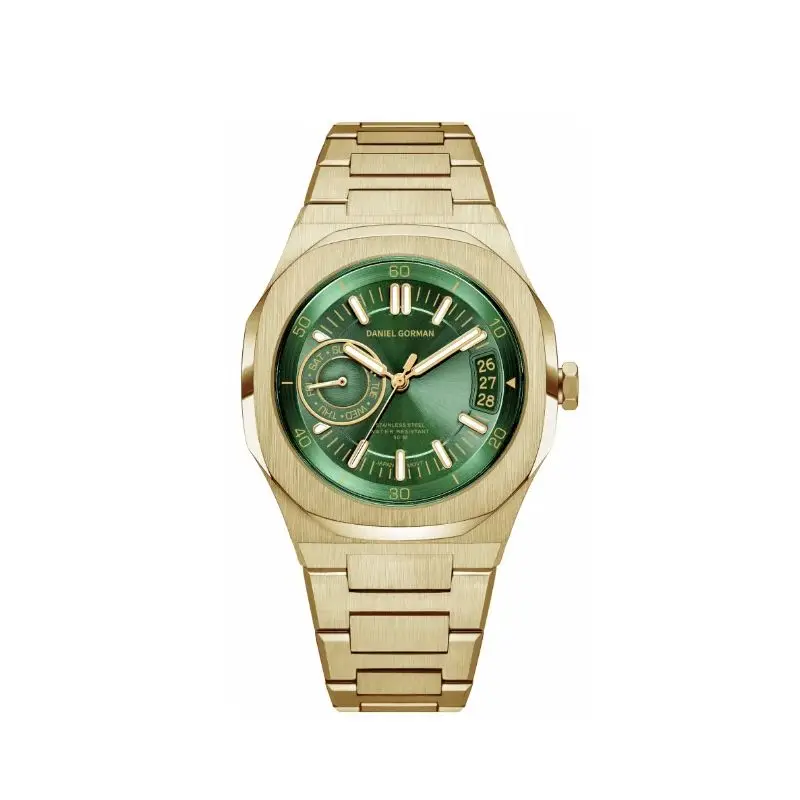 DG0916 اليابان كوارتز ساعة يد تعمل بالحركة الياقوت الزجاج 5ATM مقاوم للماء الأعمال ساعة اليد 2026 هدية جديدة الجمعة السوداء