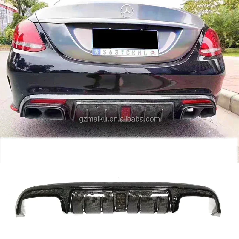 

BS W205 carbon fiber Rear lip Diffuser for Mercedes-Benz C-Class W205 C63 C200 C180 C300 C43 2015-2019