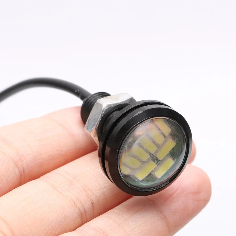 2PCS 12V/24V LED Hawkeye Light Highlight Waterproof Lights White Color Convex Lens Lamp 3S/6S Lipo Battery for RC Boat DIY Parts