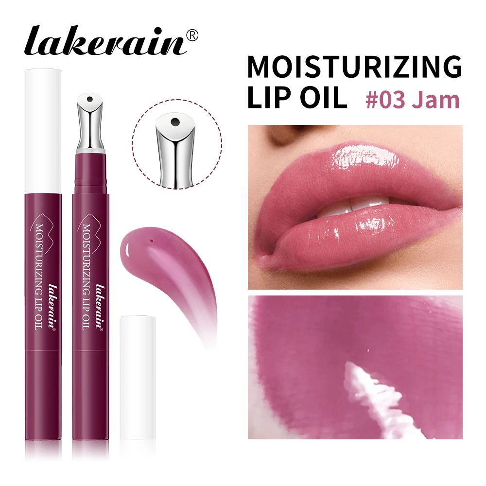Lakerain 6 cores essência labial hidratante de longa duração linhas labiais claras cor destacando batom mel azeitona