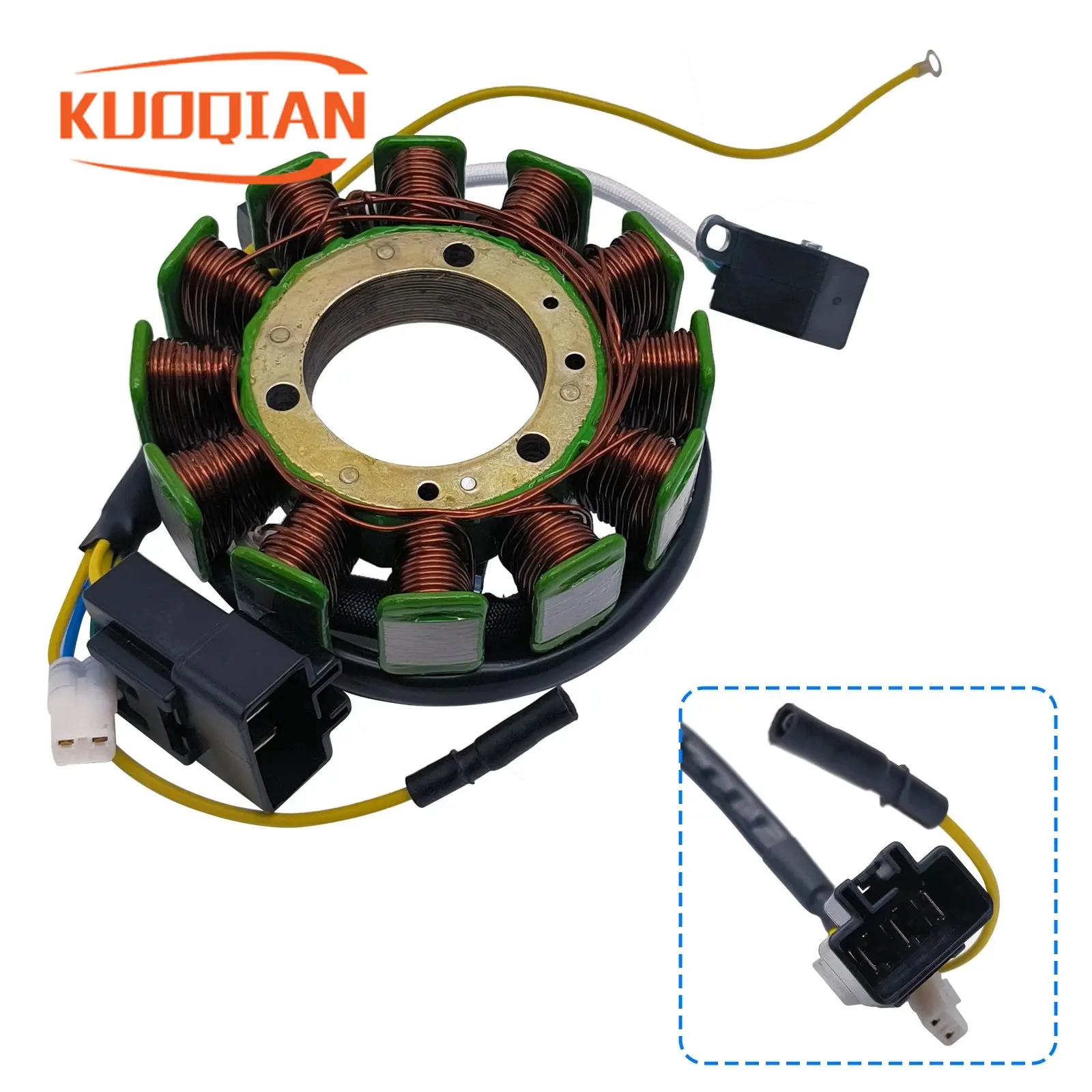 

Magnetic Generator Stator Coil For 192MR-1001140 Stels 500 K/GT J500 Kazuma Jaguar 500cc Panda 500cc Parts No. LU018347