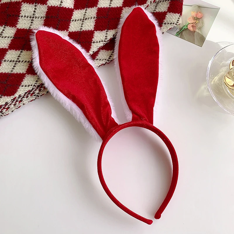 Sweet Cartoon Extra Large Plush Rabbit Ear Headband Cute Long Rabbit Ear Headband Bunny Hairband Anime Cosplay Hair Accessories