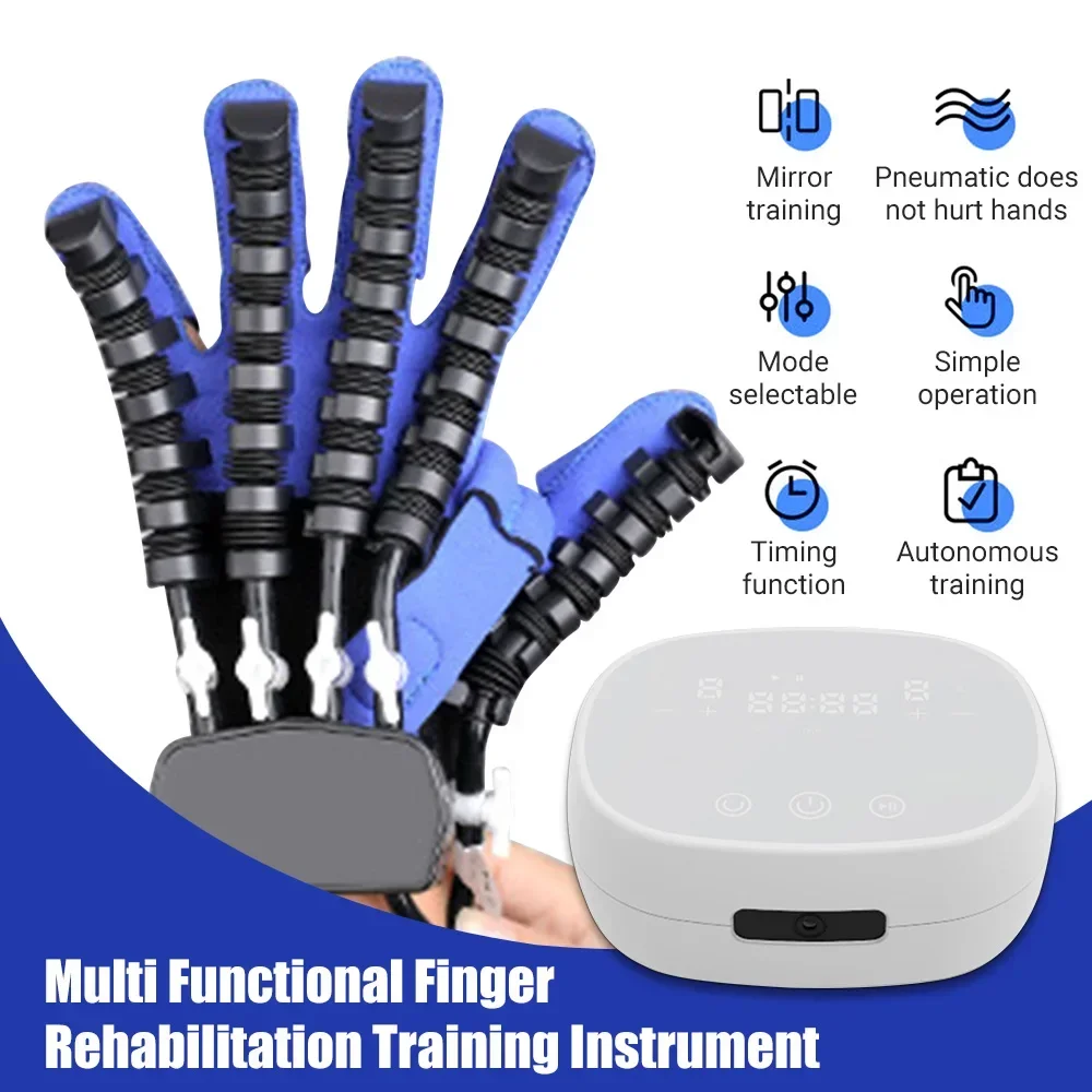 Intelligent Rehabilitation Robot Gloves Stroke Hemiplegia Cerebral Infarction Training Equipment Mirror Gloves Finger Exerciser