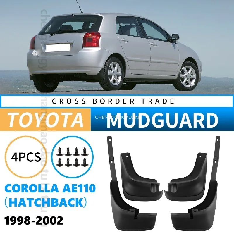 Mudflaps Mudguards For Toyota Corolla AE110 Hatchback 1998-2002 Mudguards Tire Fenders Mud Flaps Wheel Guards Accessories