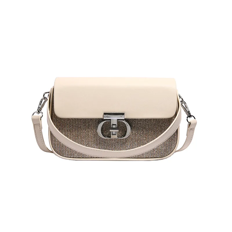 

2025 New! Fashionable Diamond - Embellished Retro Underarm Square Bag for Women - High - End, Niche Design with Lock Buckle