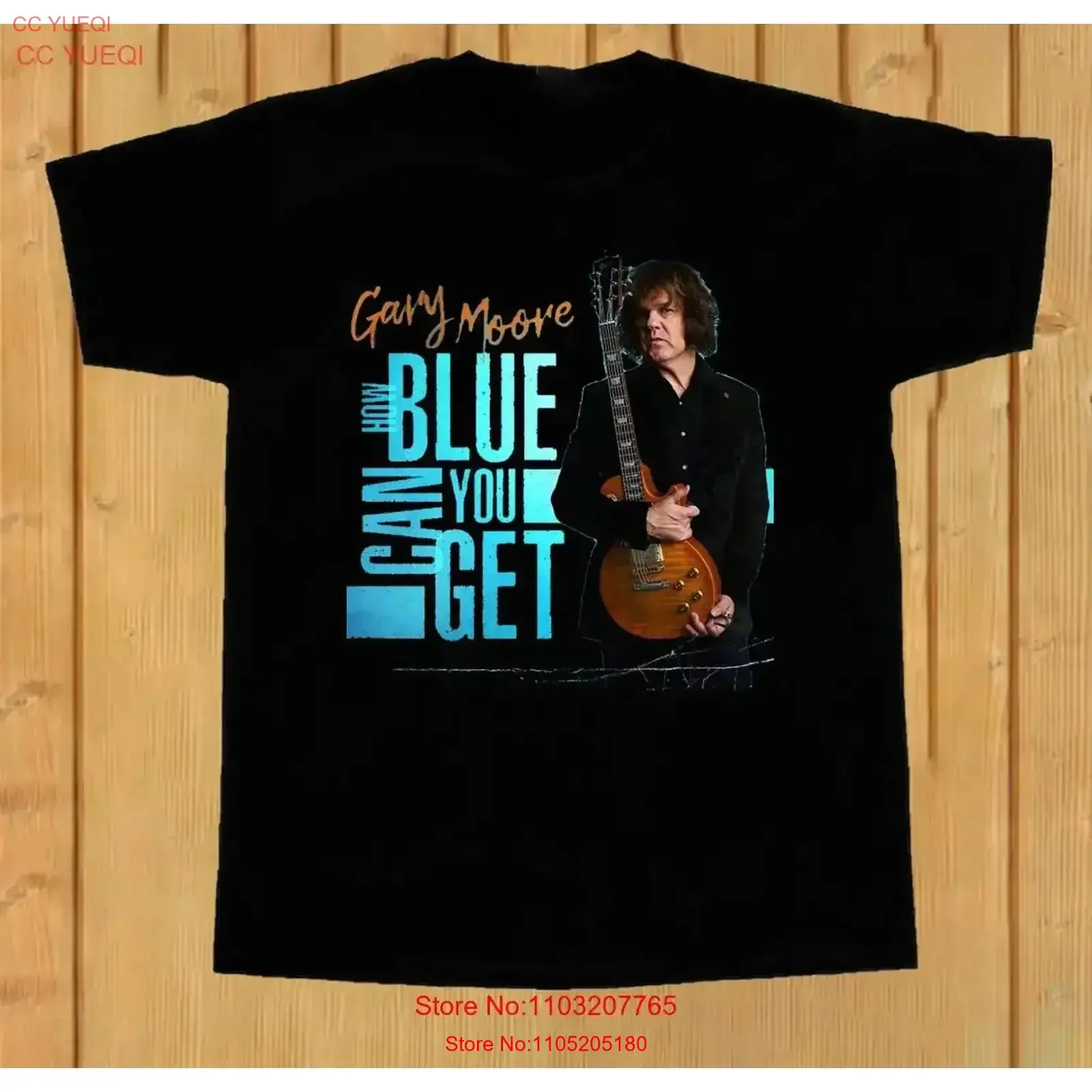 Gary Moore How Blue Can You Get T Shirt Cotton MC770 vintage Washed Casual Versatile streetwear designer clothes Breathable
