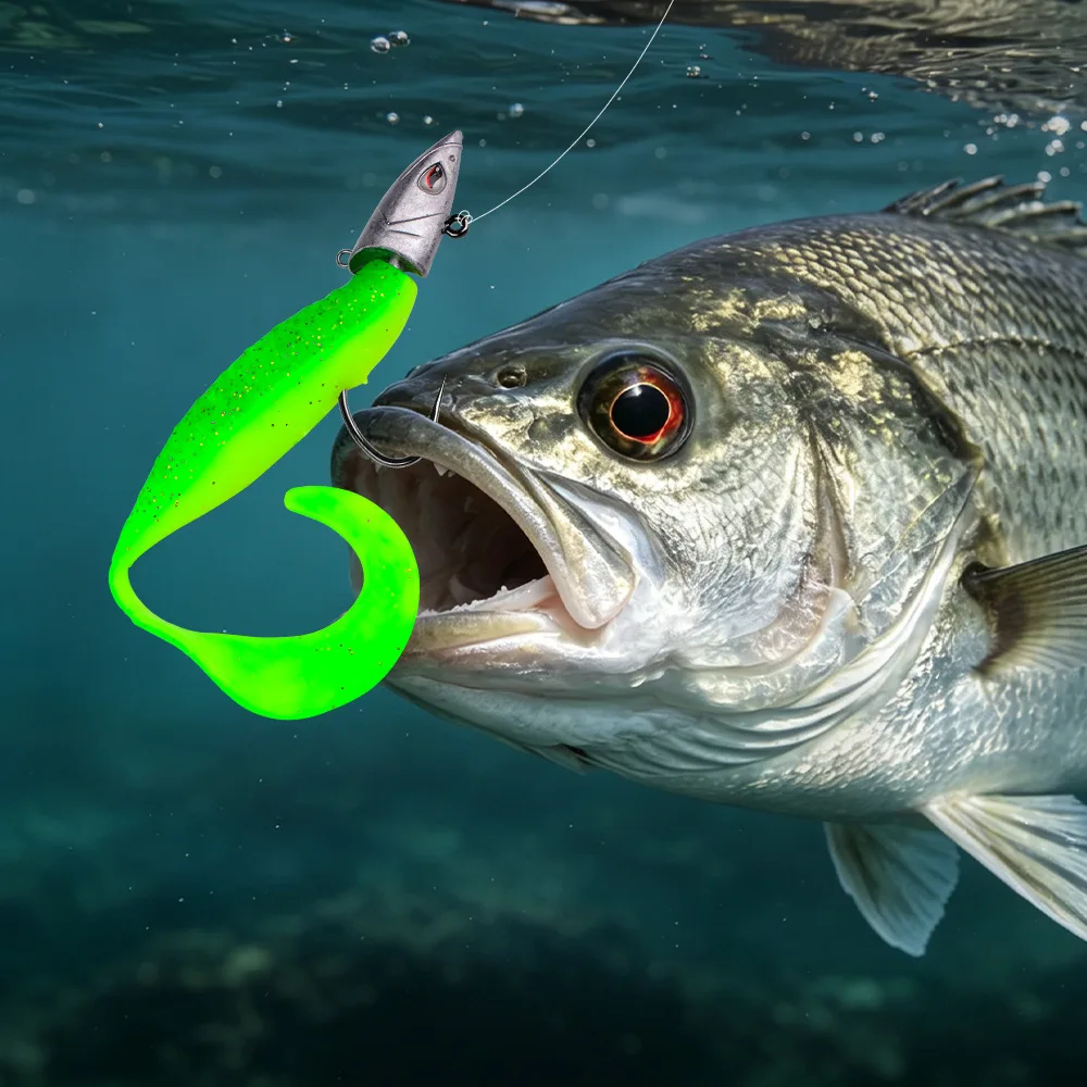 Billings 3D Eyes Jig Head 26-52g Hochkarbon-Stahl Weichköder und Jigköpfe Angelhaken für Swimbait Jig Head Angelhaken – Detail 9
