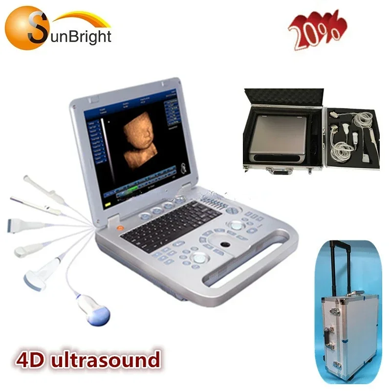 Medical Device 4D Portable Ultrasound Machine/  / USG Machine CE Approved SUN-800E