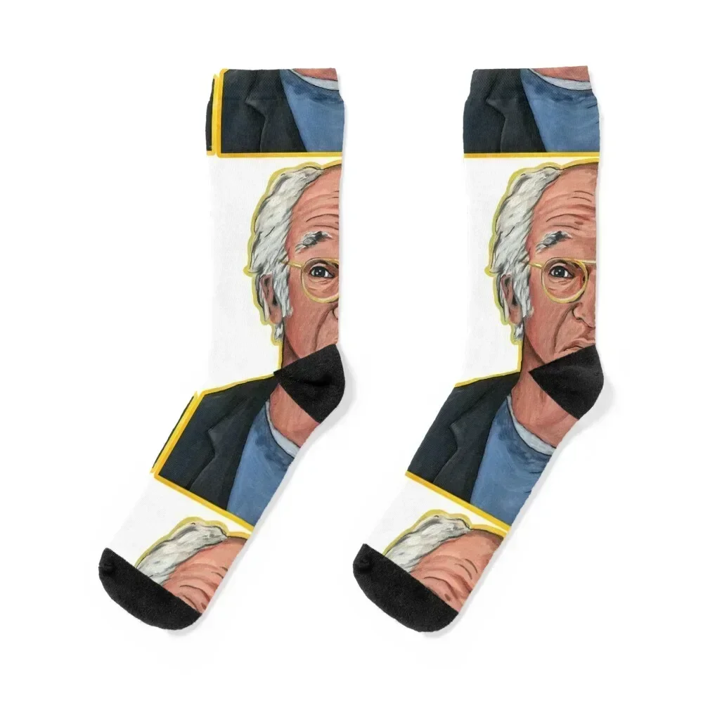 Larry David Unenthused Socks anti slip football christmas gift Antiskid soccer Mens Socks Women's