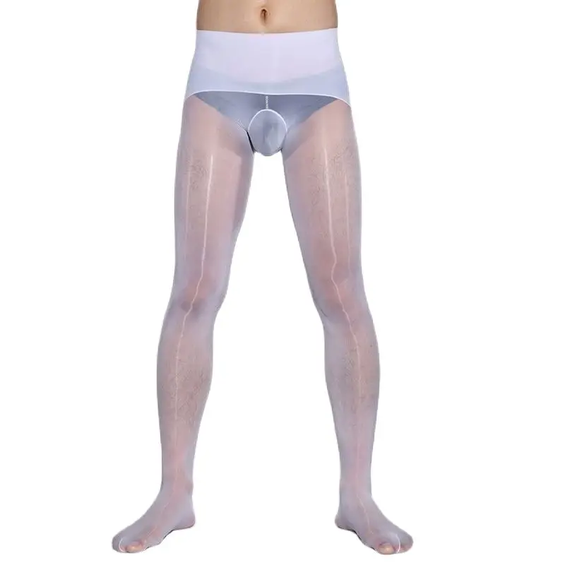 Summer Tights Ultra-Thin 5D Pantihose See-Through Leggings  Pantyhose Pajama Pants Breathable Penis Sheath Open Sexy Underwear