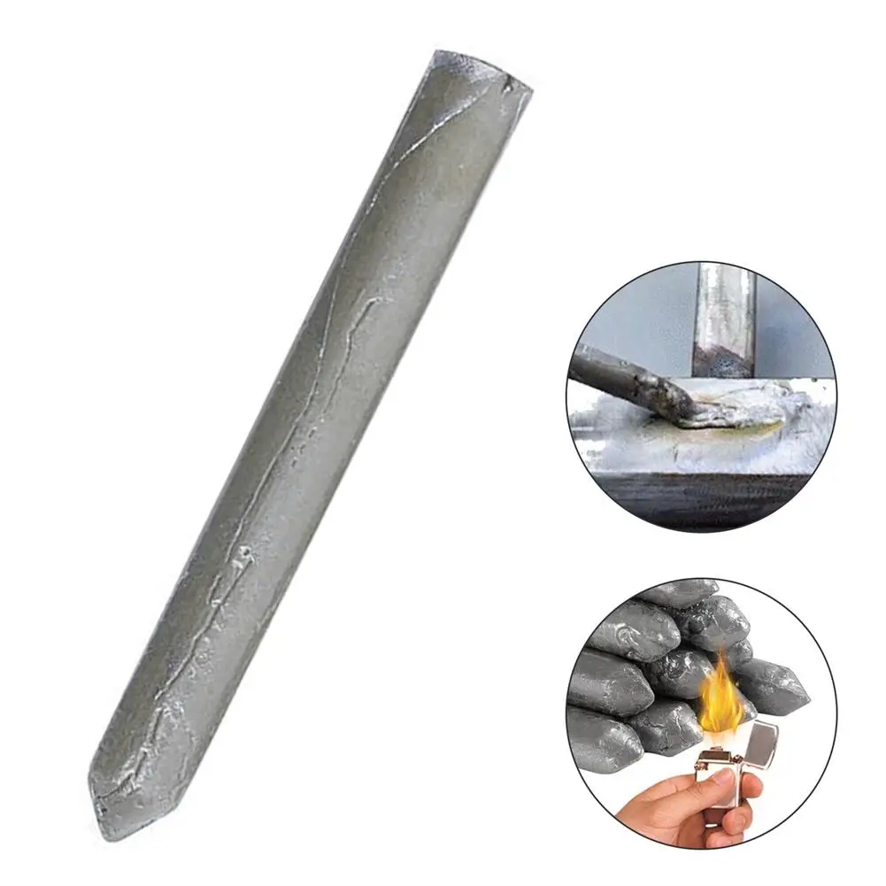 Varilla de aluminio con núcleo de polvo para soldadura, varillas de baja temperatura para soldar, fundir, conveniente, sin aluminio, fácil de usar,