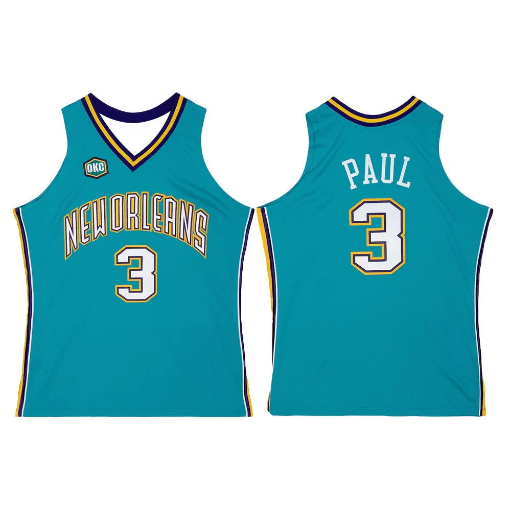 American Men's Basketball Jersey Retro Classic Jersey 05/06 Version New Orleans No. 3 Chris Paul Classic Jersey Hornets