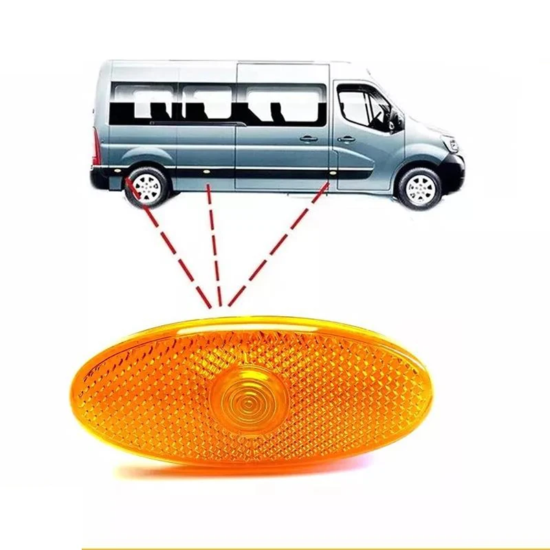 Side Marker Lamp Light Lens Assembly For Renault Master Vauxhall Movano 261B00001R Car Indicator Wing Clear Amber Replacement