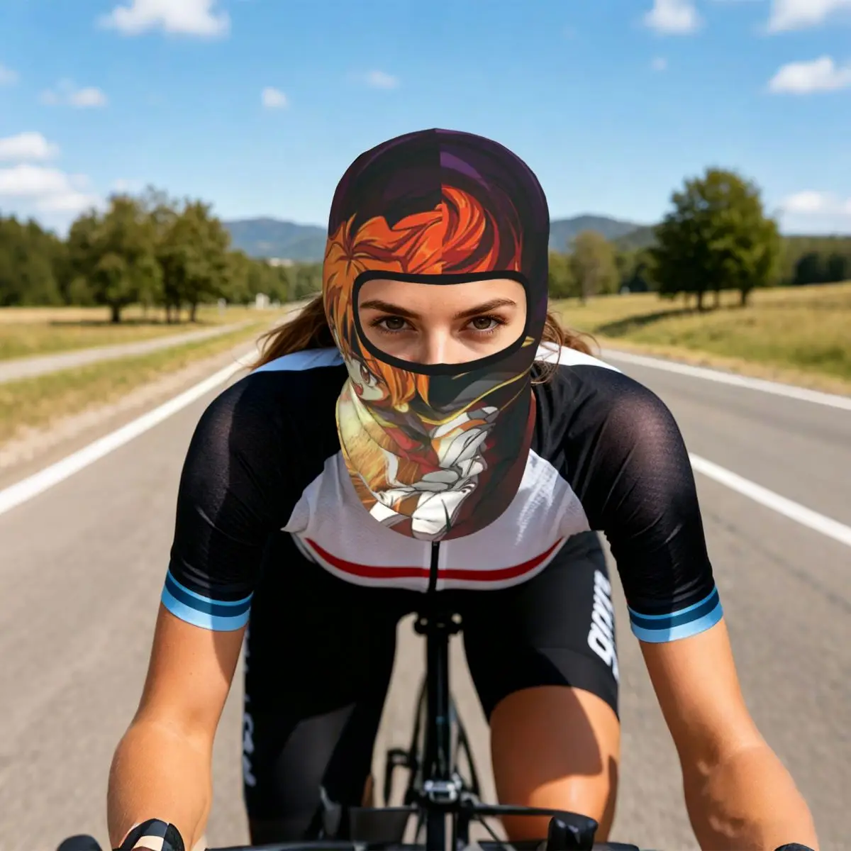 Lina Inverse Dragon Slave Slayers Balaclava Full Face Mask Sun Protection Neck Gaiter For Motorcycle Cycling Fishing Outdoor