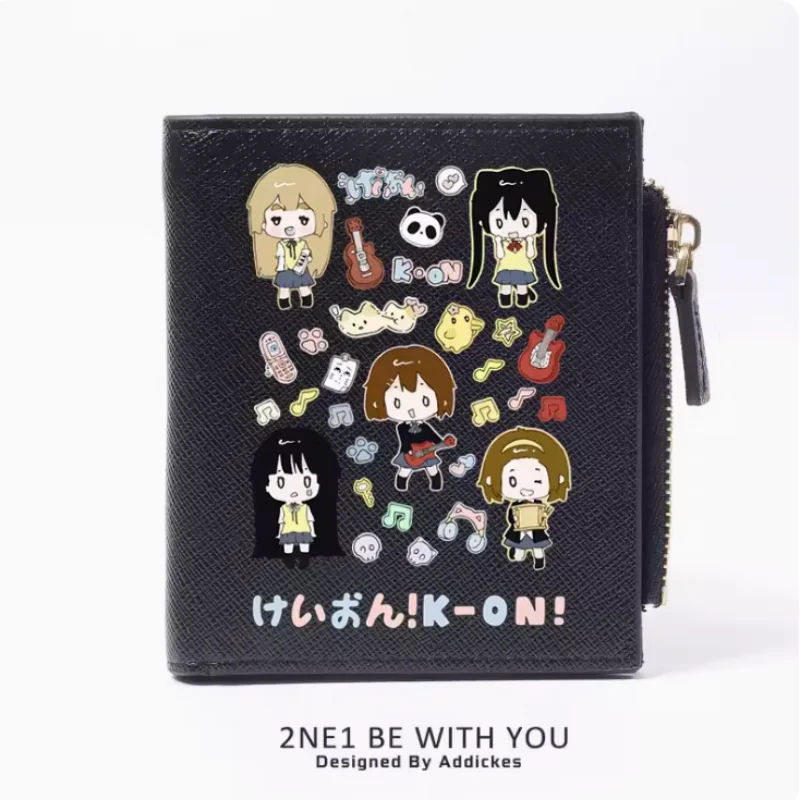 Anime K-ON！ Hirasawa Yui Tainaka Ritsu Zipper Fashion Wallets PU Purse Card Holder Money Bag Gift B430 Cosplay