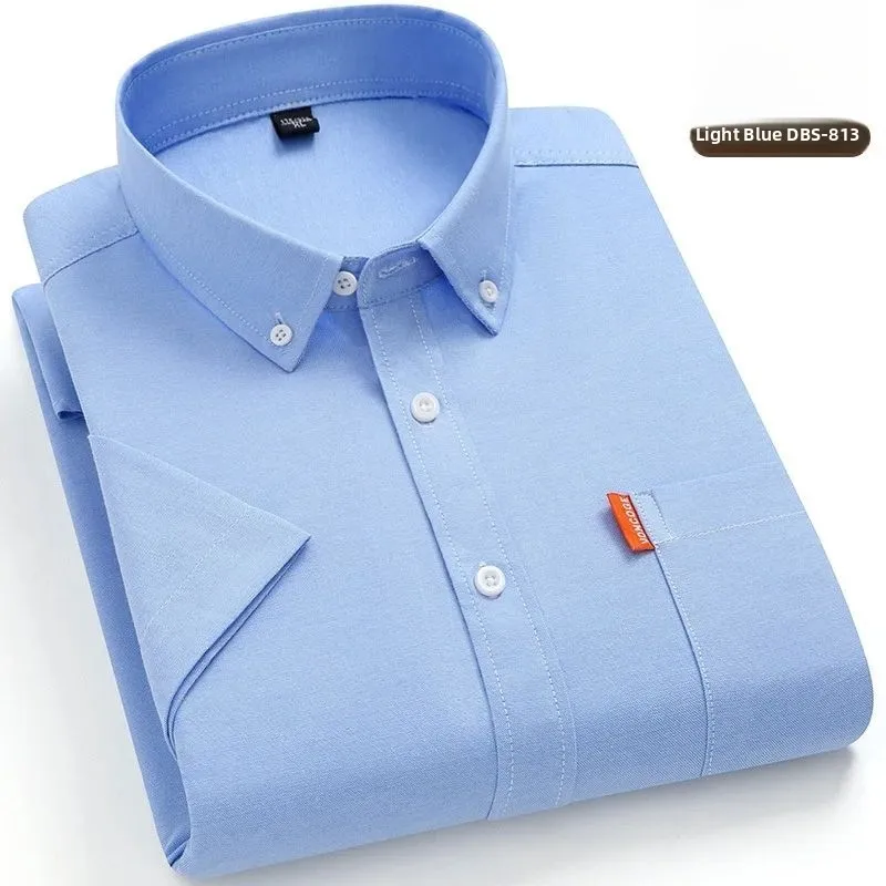 

00% Cotton 5XL Men's ort Sve irt Ox Summer High Waist Thiened Fce Collar Nine Points Sve Autumn Faion