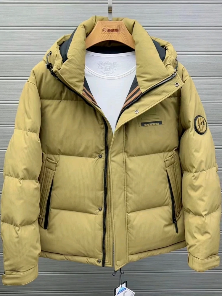 

High Quali Men's Hooded down Jaet Autumn Winter New Arrival Sli Ele Personali Stand Fit Youth Faion