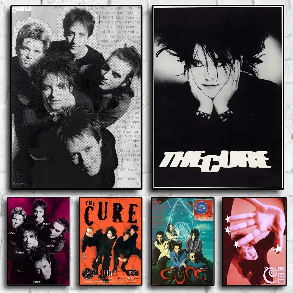 band The Cure Poster Wall Posters Art Print HD Print Self-Adhesive Waterproof Wall Stickers Room Decoration
