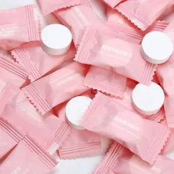 50/100pcs Compressed Towels Travel In Compressed Bag Suitable For Sensitive Skin Cotton Cleansing Towel Disposable Face Pack