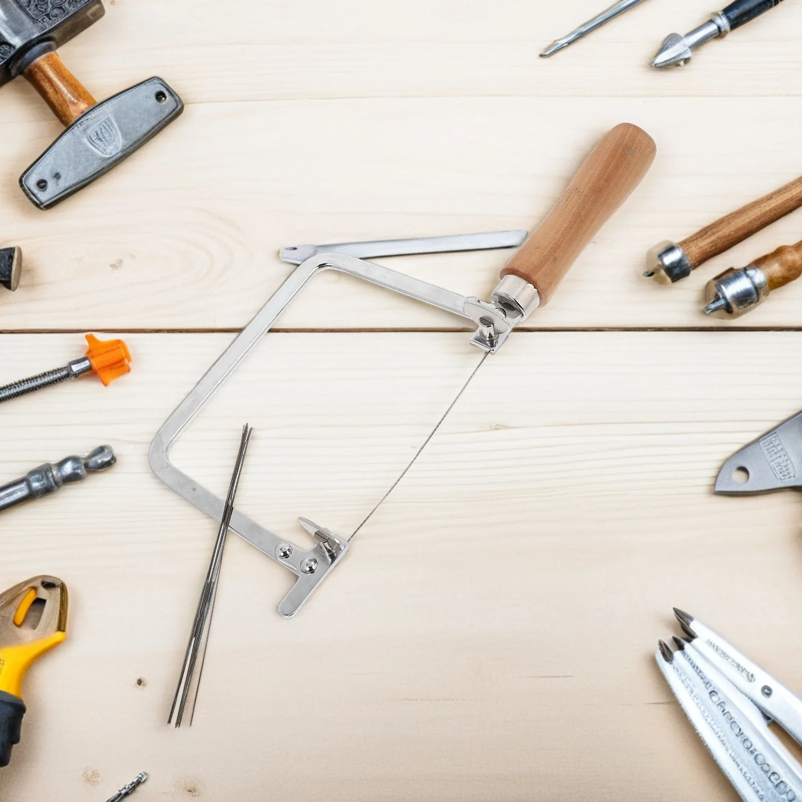 1 مجموعة منشارا أسلاك الفولاذ الدقة قطع المجوهرات المنشار مجوهرات المنشار القوس DIY بها بنفسك إصلاح معالجة المعادن أداة اليد #1