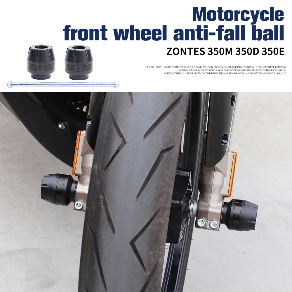 

Front Axle Fork Crash Slider For ZONTES 350D 350M 350E Motorcycle Wheel Hub Guard Pad Wheel Axle Slider Anti-Fall Protector