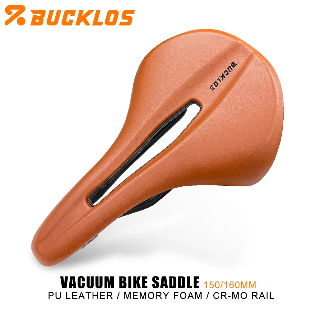 Selle de vélo BUCKLOS Vacuum 150mm 160mm, siège de vélo creux et respirant, coussin de selle pour vélo de route et VTT, accessoires de vélo