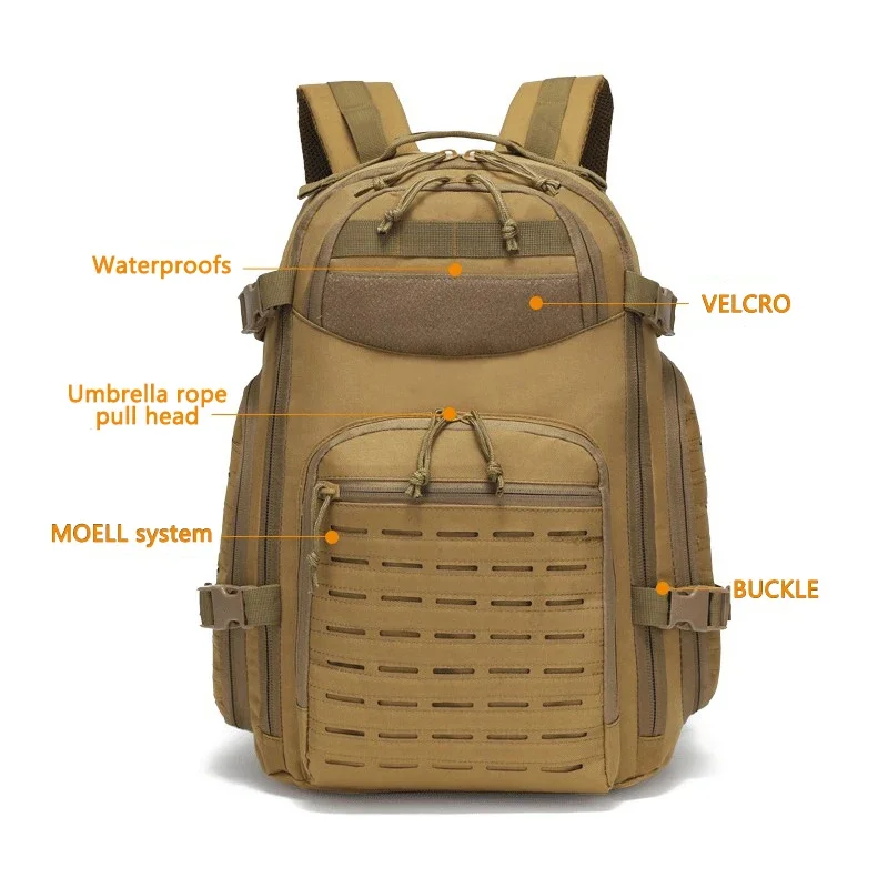 Military tactics Molle Mountain Climbing Hiking Backpack Outdoor Camping Waterproof Fishing Backpack Army Hunting Equipment