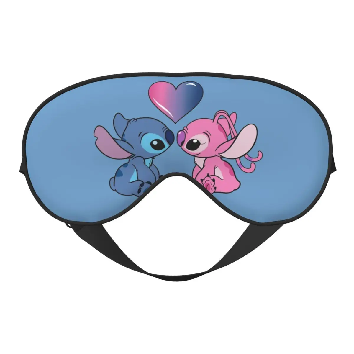 Stitch And Angel Sleep Mask for Side Sleeper 100% Light Blocking Sleeping Eye Mask Cover for Women Men