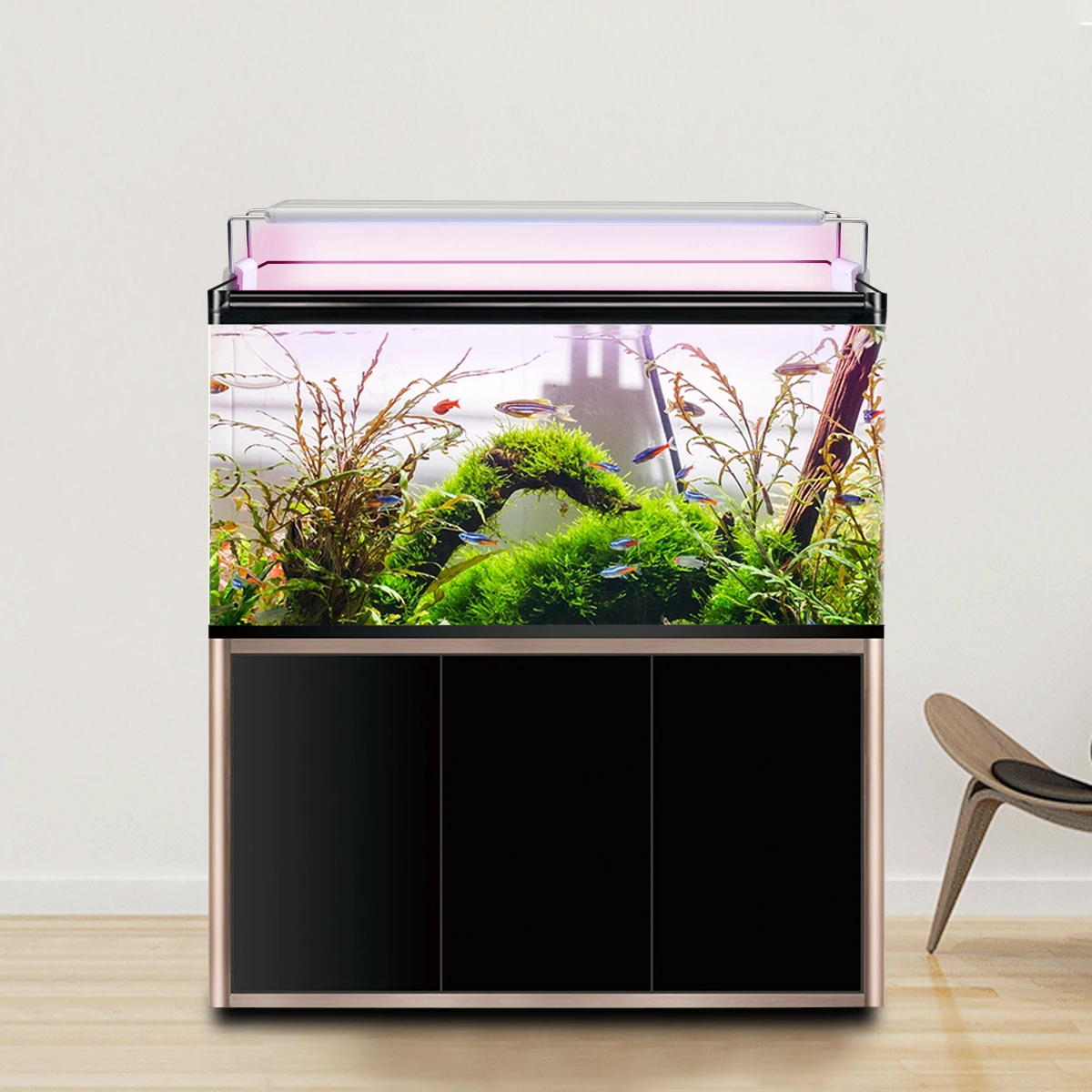 18/28/38/48cm Home Use LED Fish Tank Light Extendable Clip-on Aquarium Light Button Switch 220V EU Plug Aquatic Plant Grow Lamp