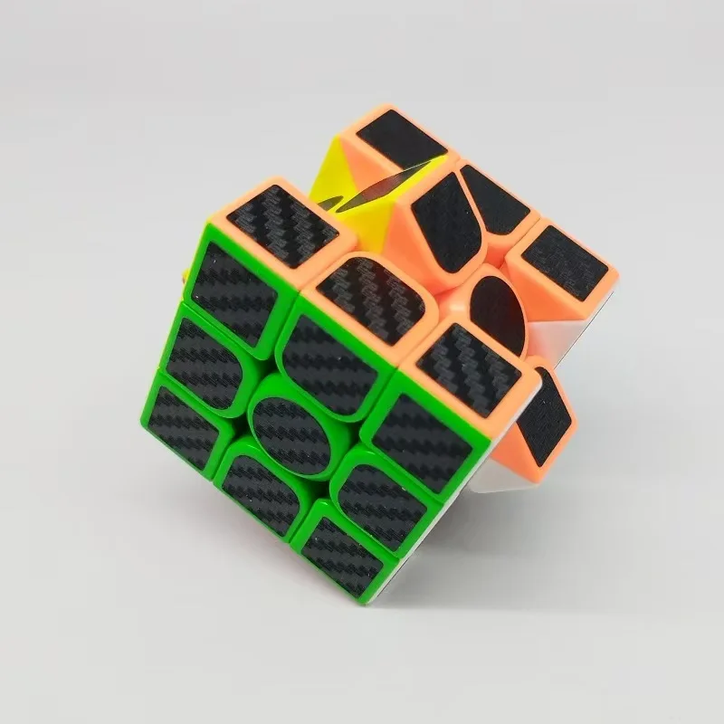 Mo Yu Cubo Adesivi In Fibra di Carbonio Cubo Magico 2x2 3x3 Torsione Piramide Specchio Velocità Cubo Magico Puzzle Pazzo Giocattoli Giocattolo Educ