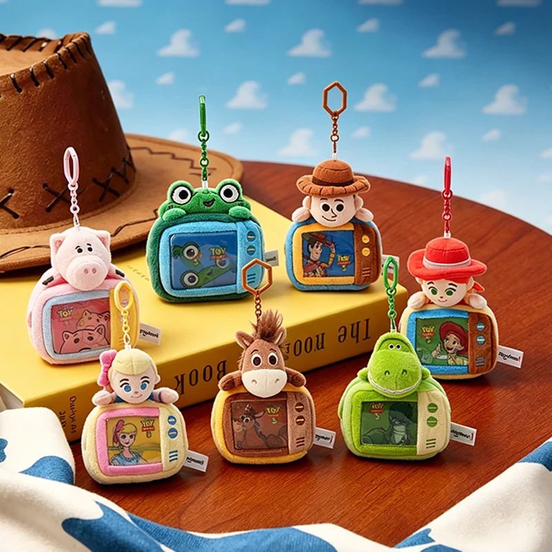 

Disney Toy Story 5 Playful Time Machine Woody Buzz Jessie Kawaii Plush Keychain Bag Charm for Kids Fans Birthday Gift Home Decor