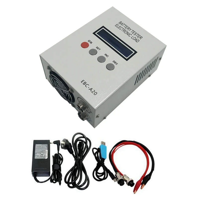 

EBC-A20 Battery Tester 30V 20A 85W Lithium Lead-Acid Batteries Capacity Test 5A Charge 20A Discharge EU Plug Durable