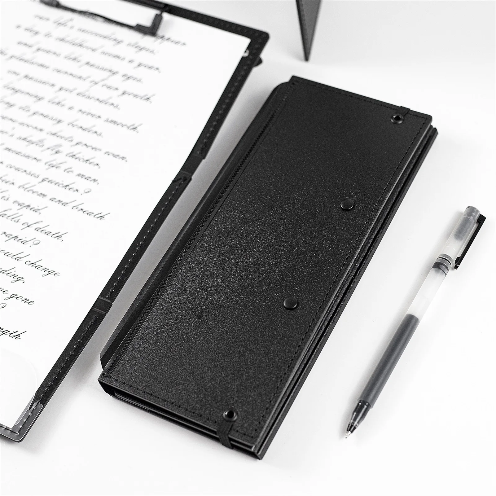 พับพยาบาลคลิปบอร์ดแบบพกพาคลิปบอร์ด24.1ซม./9.48นิ้วขนาดนักเรียนพยาบาลแพทย์ครู Site