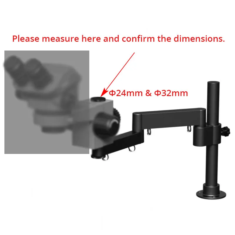 

Складная подставка-держатель для стереомикроскопа, настольная и настенная, размер крепления 32 мм, 24 мм